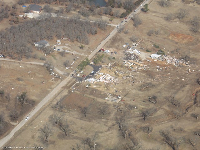 Lone Grove, OK Tornado Damage Photo