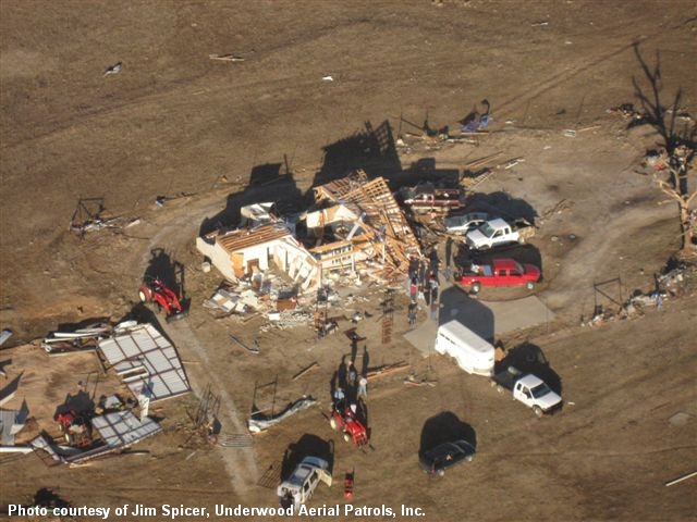 Lone Grove, OK Tornado Damage Photo