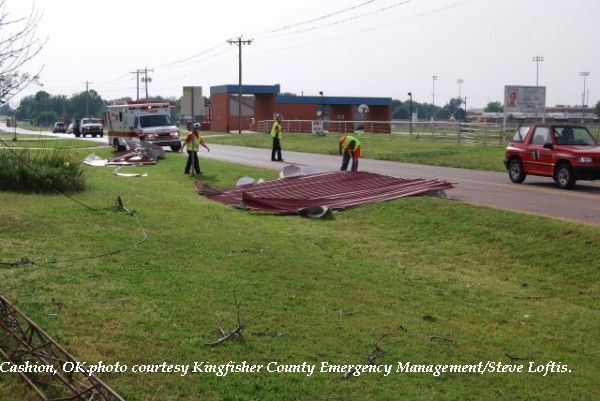 Damage in Cashion, OK