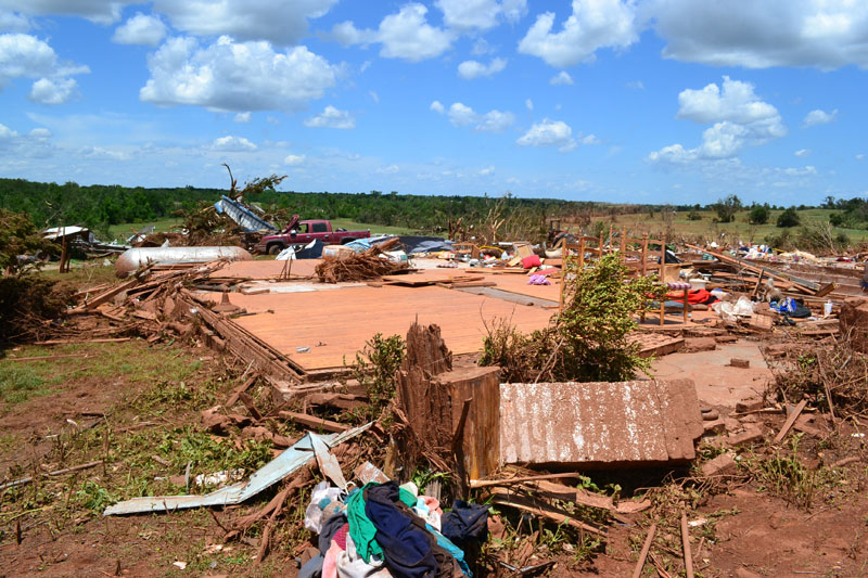 Tornado D1 Damage Photo