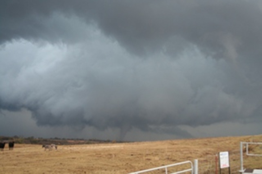 Tornado near Fort Cobb, OK on November 7, 2011