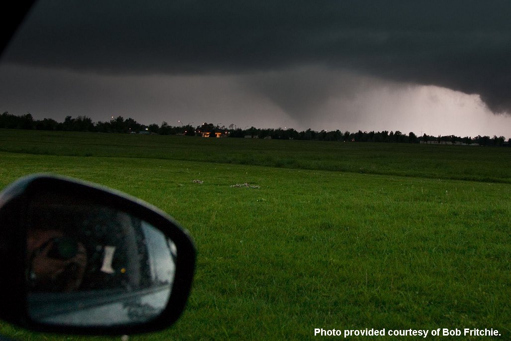 Photo of the April 13, 2012 Norman, Oklahoma Tornado taken from near Max Westheimer Airport by Bob Fritchie.