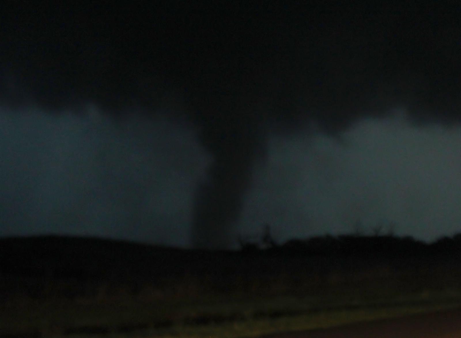 Brief Tornado near Freedom, OK on April 14, 2012