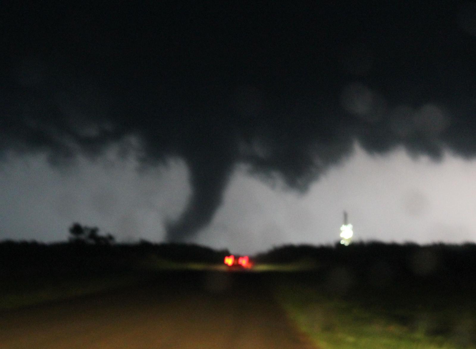 Brief Tornado near Freedom, OK on April 14, 2012