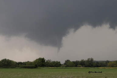 Brief Tornado near Freedom, OK on April 14, 2012