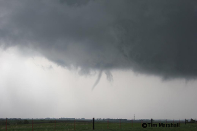 Brief Tornado near Freedom, OK on April 14, 2012