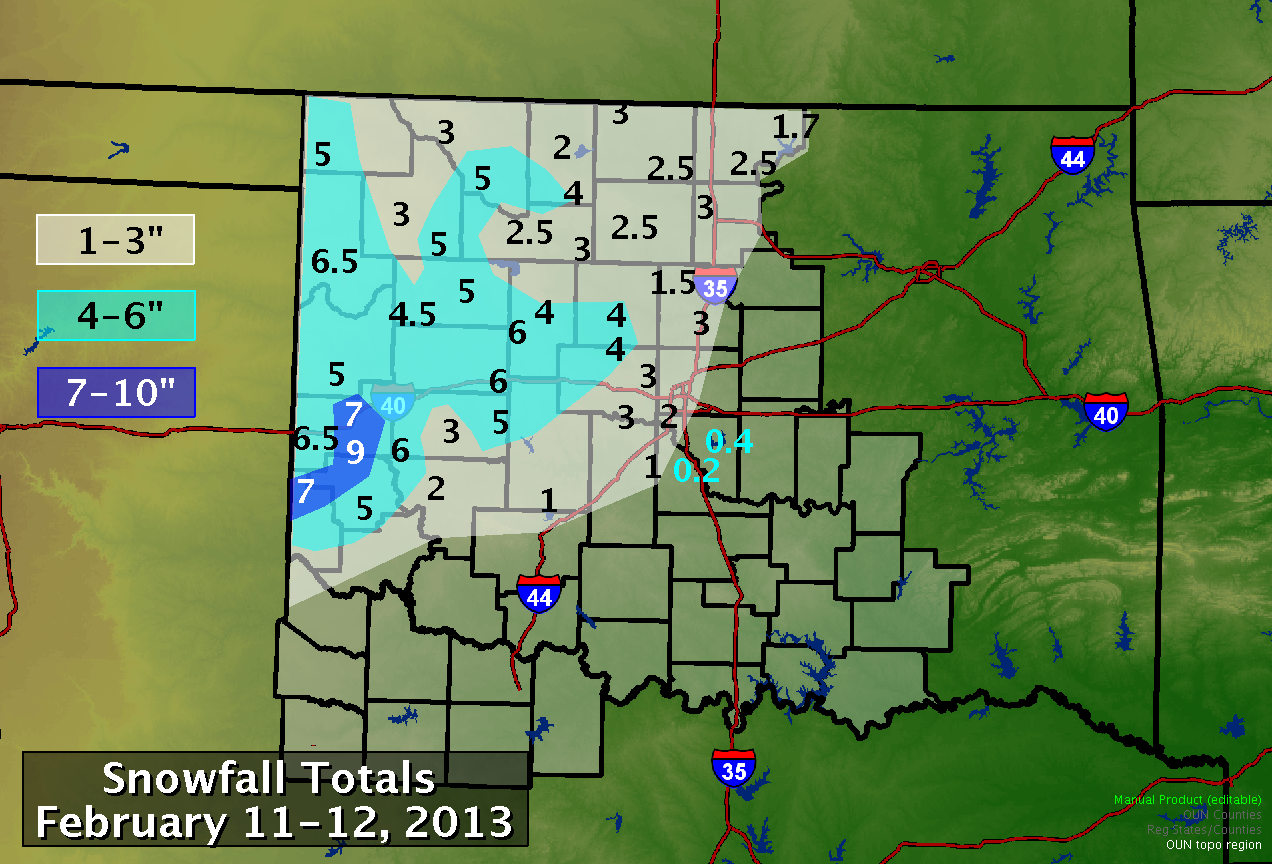 Snowfall Total Map