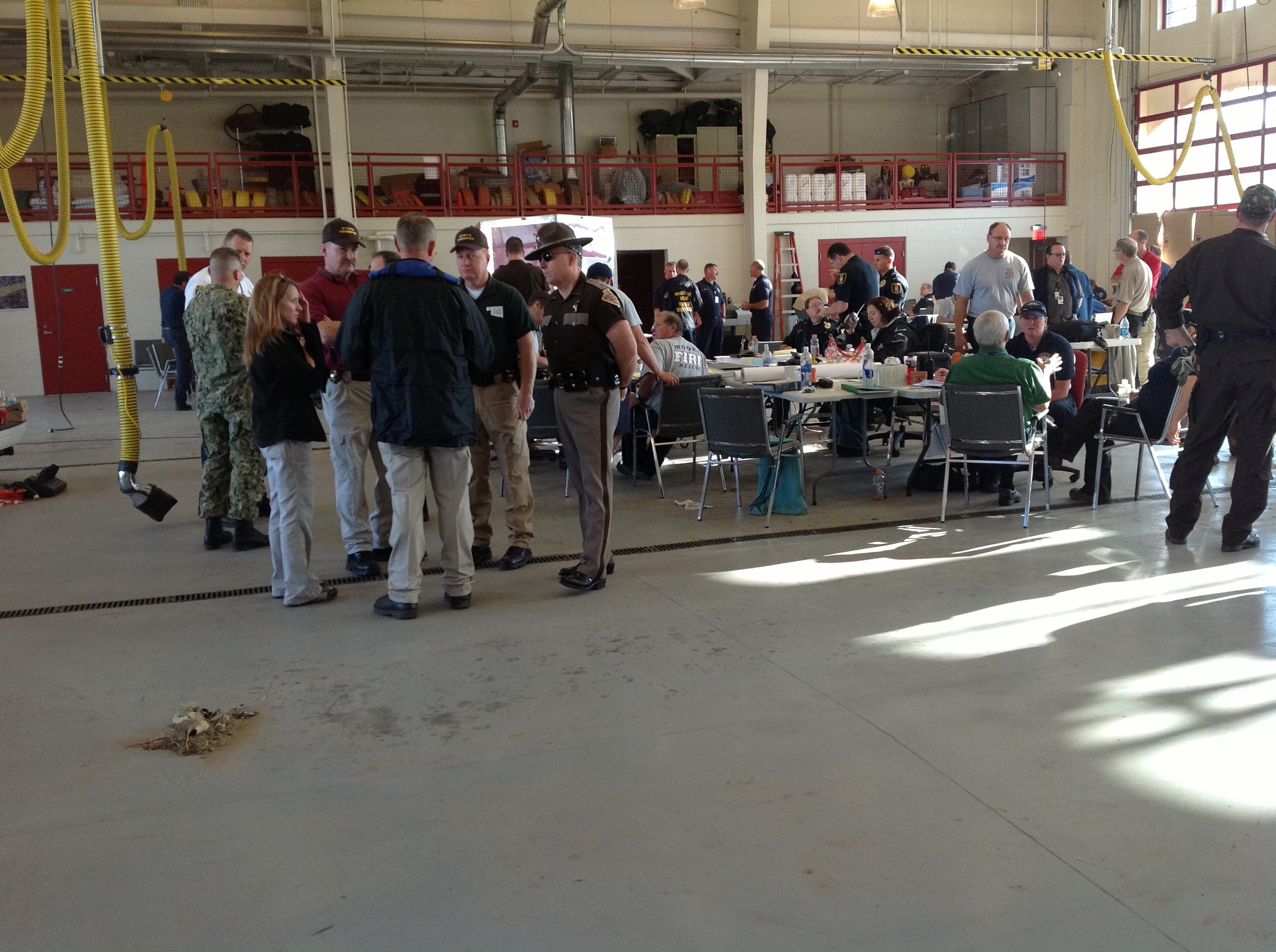 Command Post Wednesday, May 22nd. (Photo by Bruce Thoren, NWS)