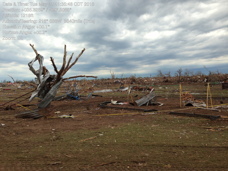 Looking SW at Plaza Towers Elementary