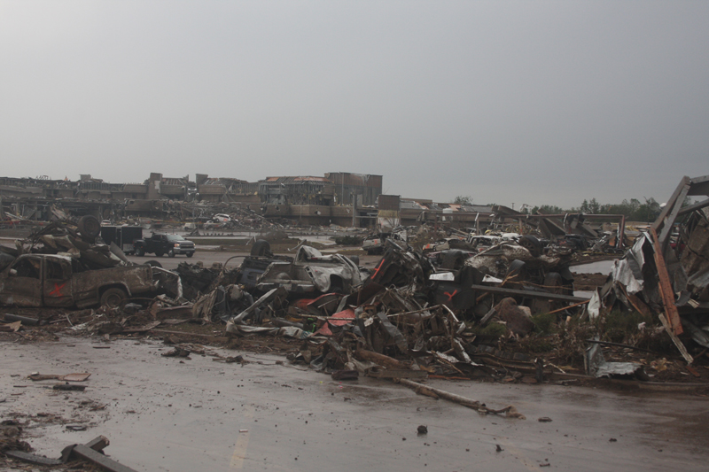 Looking S at west side of Tinker Federal Credit Union