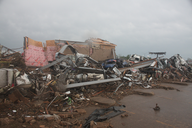 Looking SE at west side of Tinker Federal Credit Union