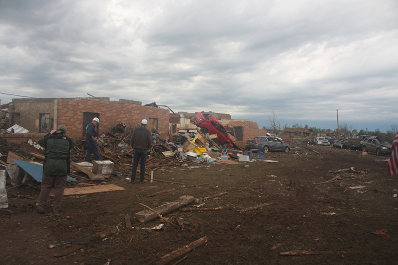 Looking SW at Plaza Towers Elementary