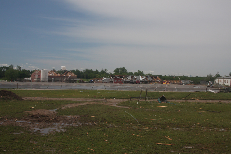 View of damage at Orr Family Farm