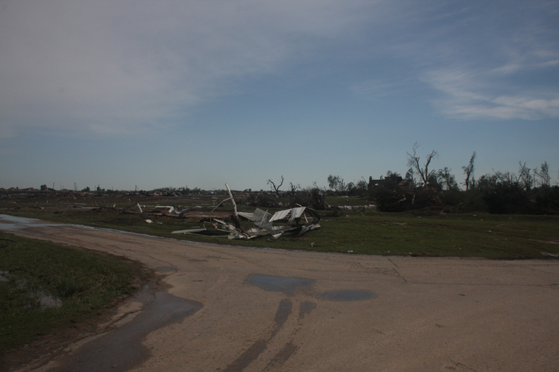 View of damage at Orr Family Farm