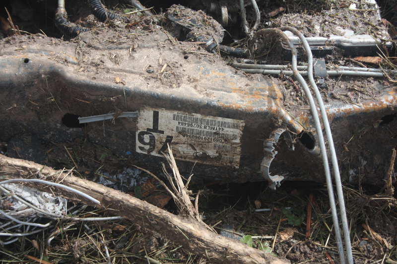 View of damage at Orr Family Farm