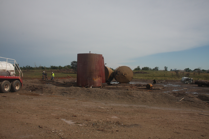 View of tornado damage