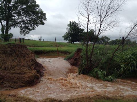 Flooding in Grady County