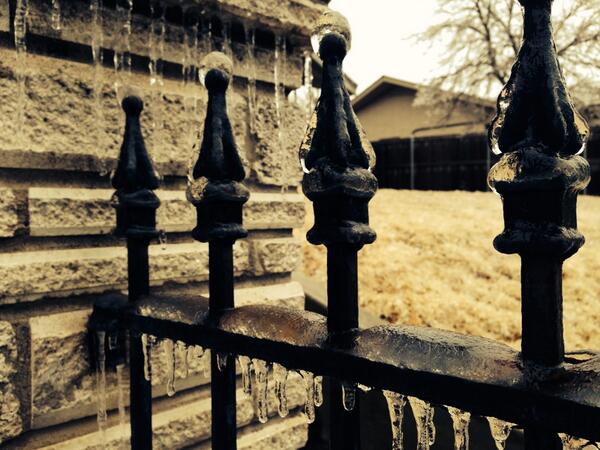 Ice Accumulation Photo for the December 20-22, 2013 Winter Storm