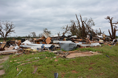 5/06/2015 Amber-Bridge Creek Tornado Damage Photo