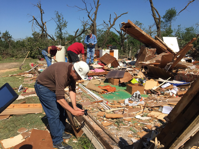 May 9, 2016 Katie, Oklahoma tornado damage photo