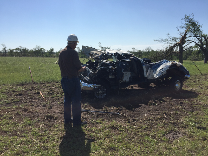 May 9, 2016 Katie, Oklahoma tornado damage photo