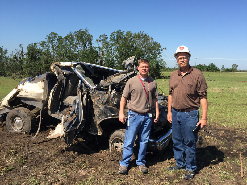 May 9, 2016 Katie, Oklahoma tornado damage photo