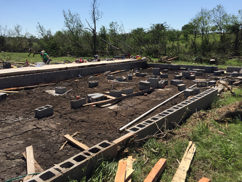 May 9, 2016 Katie, Oklahoma tornado damage photo