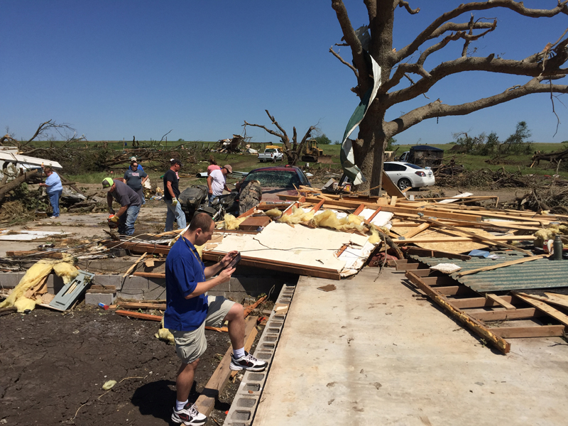 May 9, 2016 Katie, Oklahoma tornado damage photo