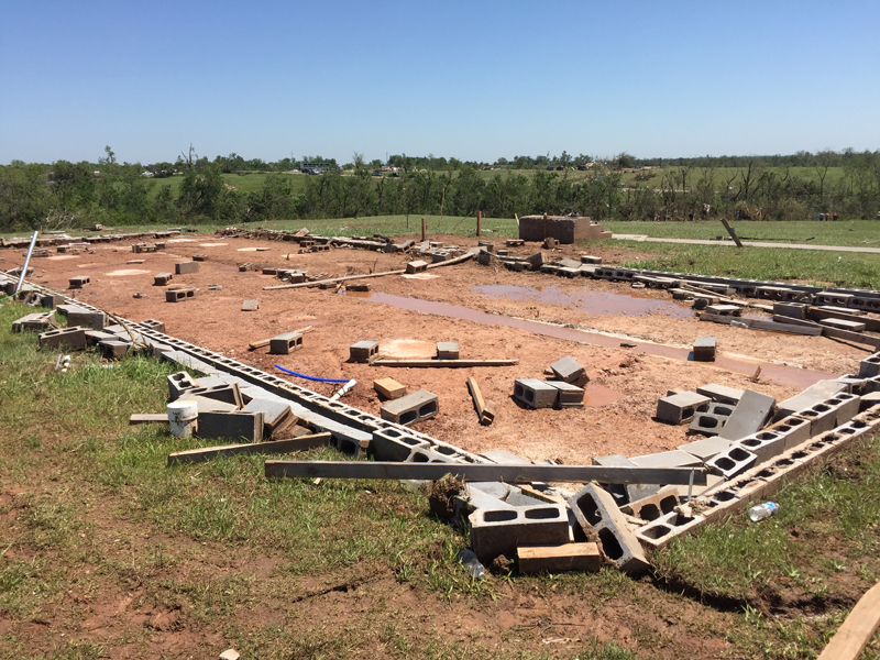 May 9, 2016 Katie, Oklahoma tornado damage photo