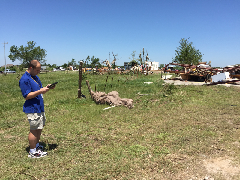 May 9, 2016 Katie, Oklahoma tornado damage photo