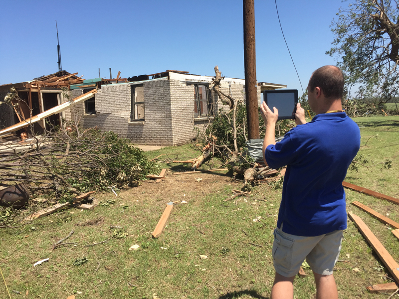 May 9, 2016 Katie, Oklahoma tornado damage photo