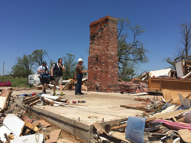 May 9, 2016 Katie, Oklahoma tornado damage photo