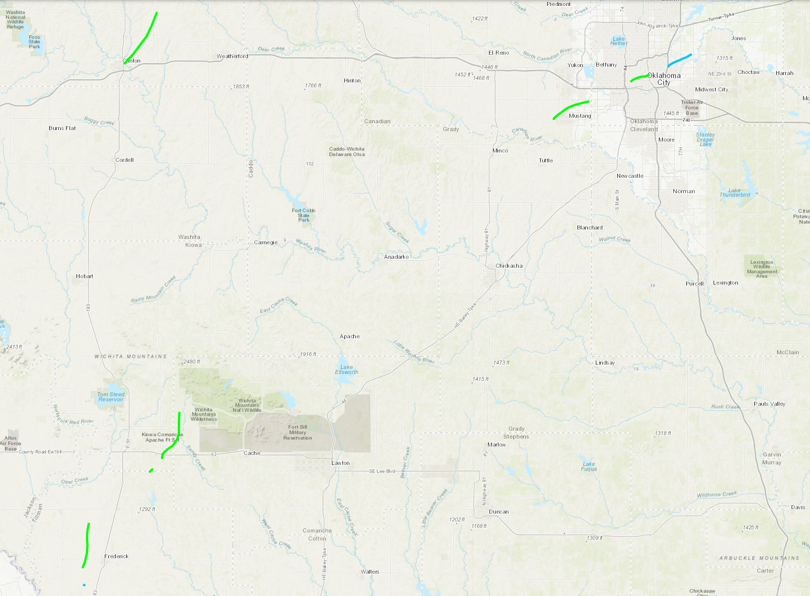 October 12-13, 2021 Tornado Path Map