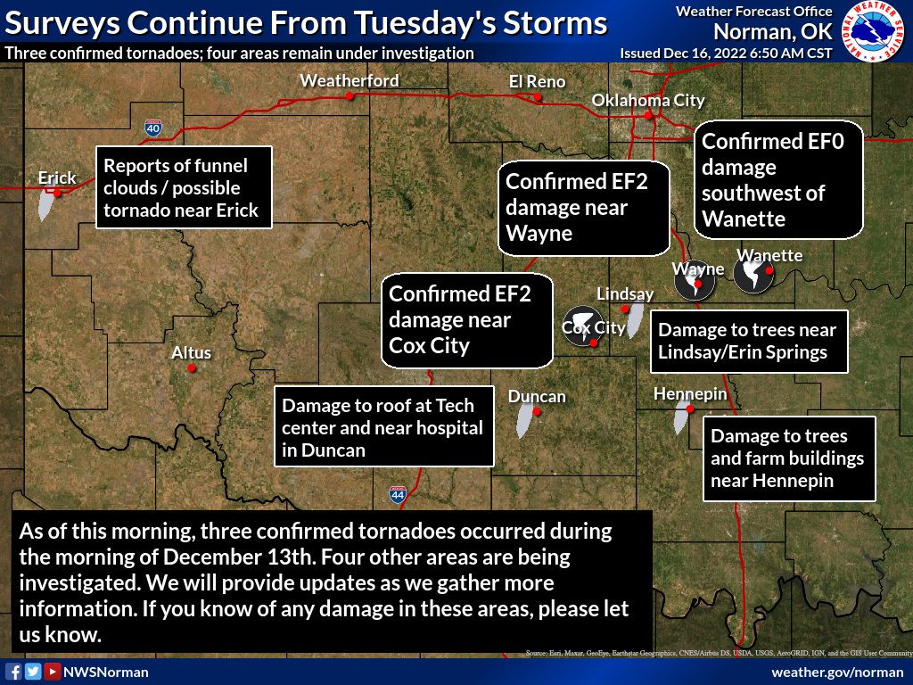 Preliminary Results of Storm Surveys Conducted on December 13, 2022