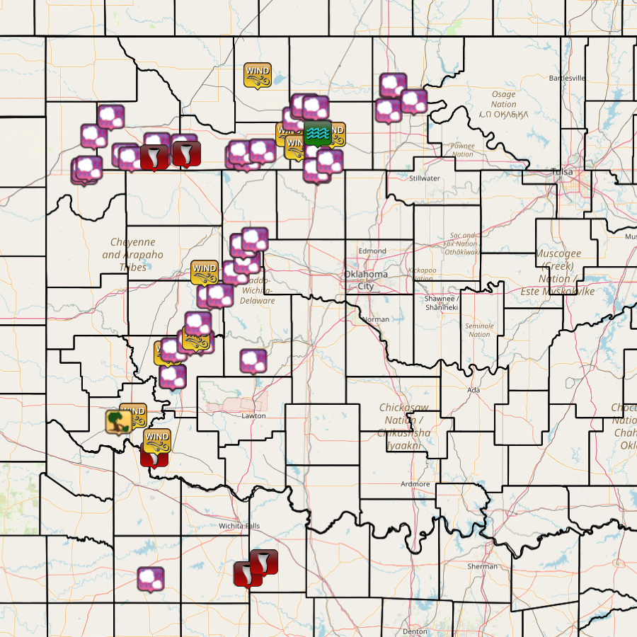 Preliminary Storm Reports for May 25, 2024 by NWS Norman