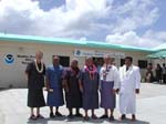 Steven Gallagher, Dr. Toafa Vaiage'e, Director, Leilua Akapo, R. Jeffrey LaDouce, the Honorable Togiola Tulafono, and the Reverend Viliamu Leilua