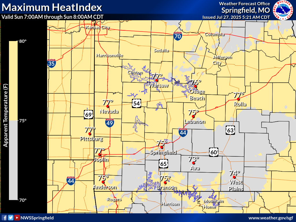 7 am heat index