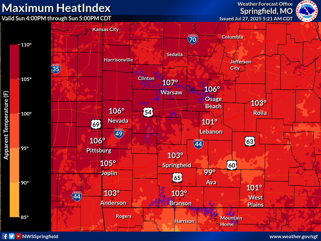 4 pm heat index