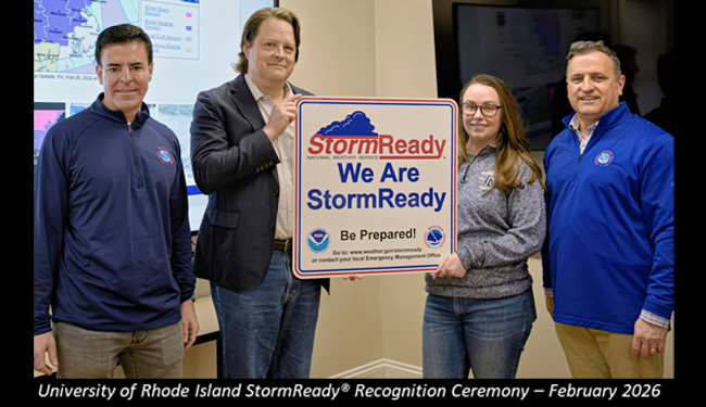 Universty Rhode Island StormReady