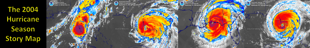 Click to view the NWS Tampa Bay 2004 Hurricane Season Story Map