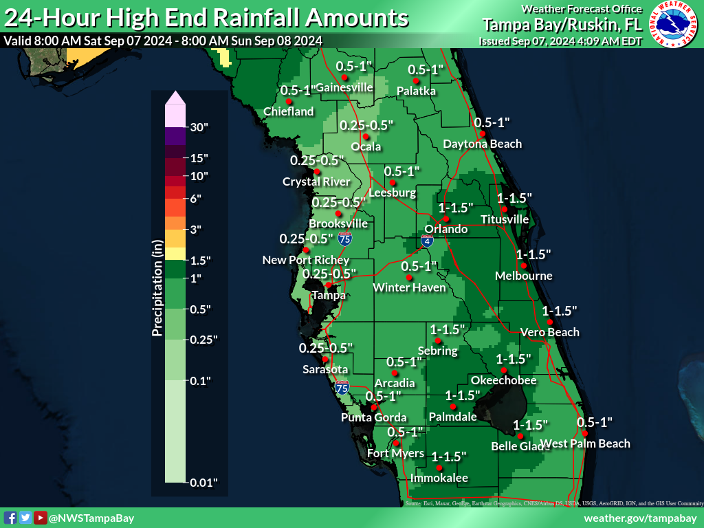 Greatest Possible Rainfall for Day 1