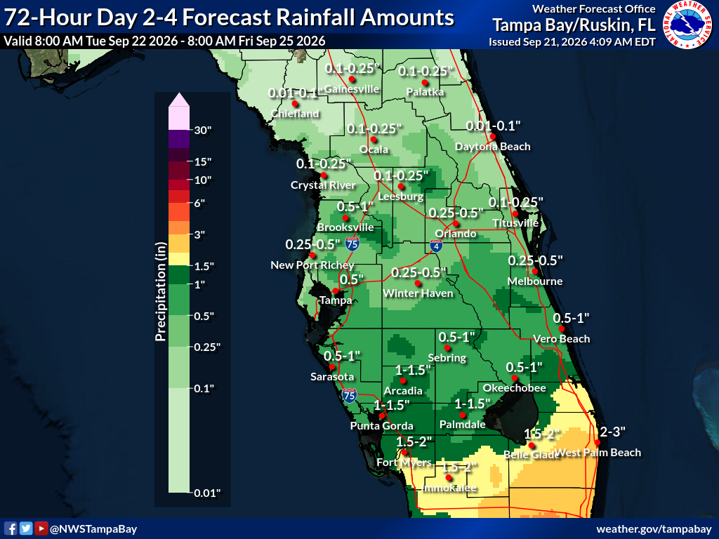 Expected Rainfall for Day 2-3