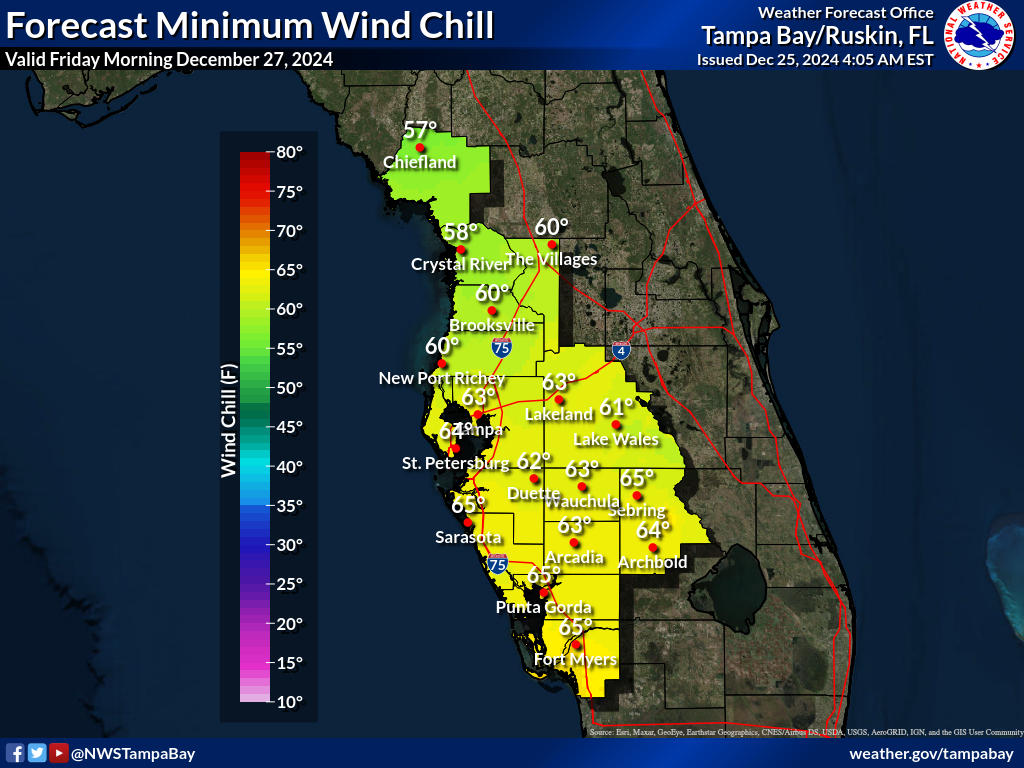 Minimum Wind Chill for Night 2