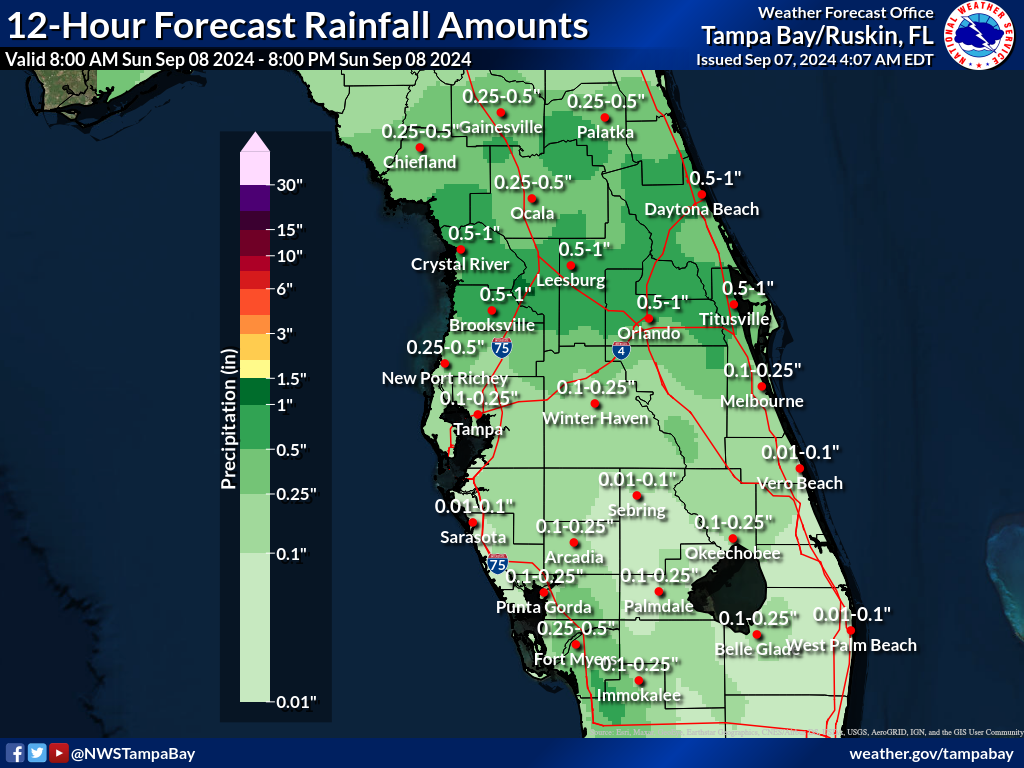 Expected Rainfall for Day 2