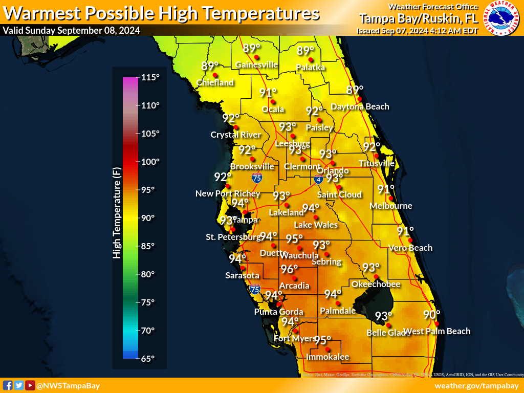 Warmest Possible High Temperature for Day 2