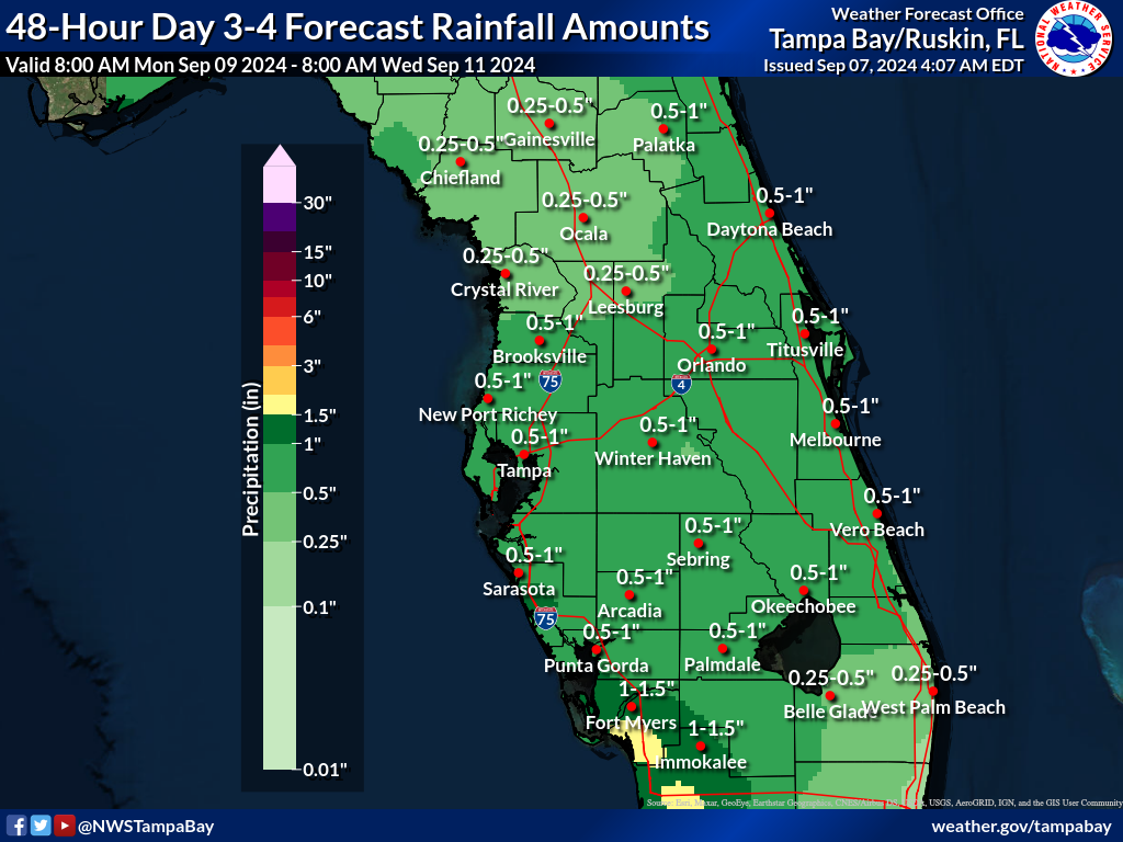 Expected Rainfall for Day 3-4