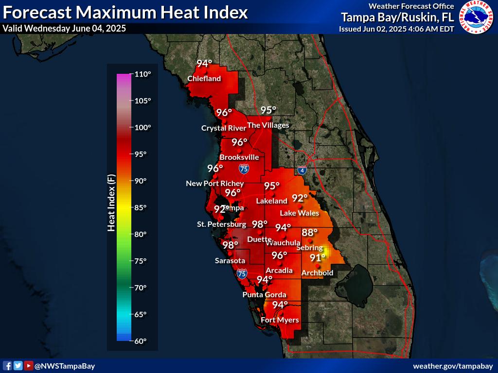 Maximum Heat Index for Day 3
