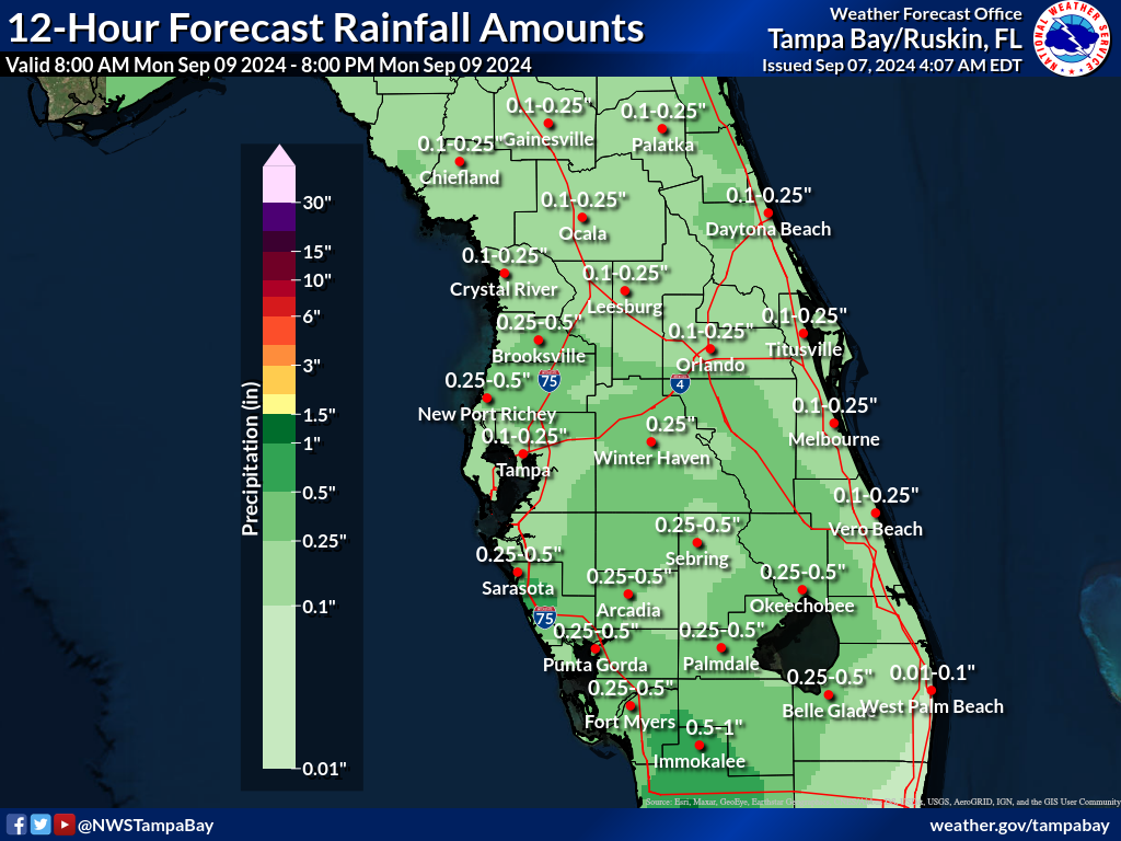 Expected Rainfall for Day 3