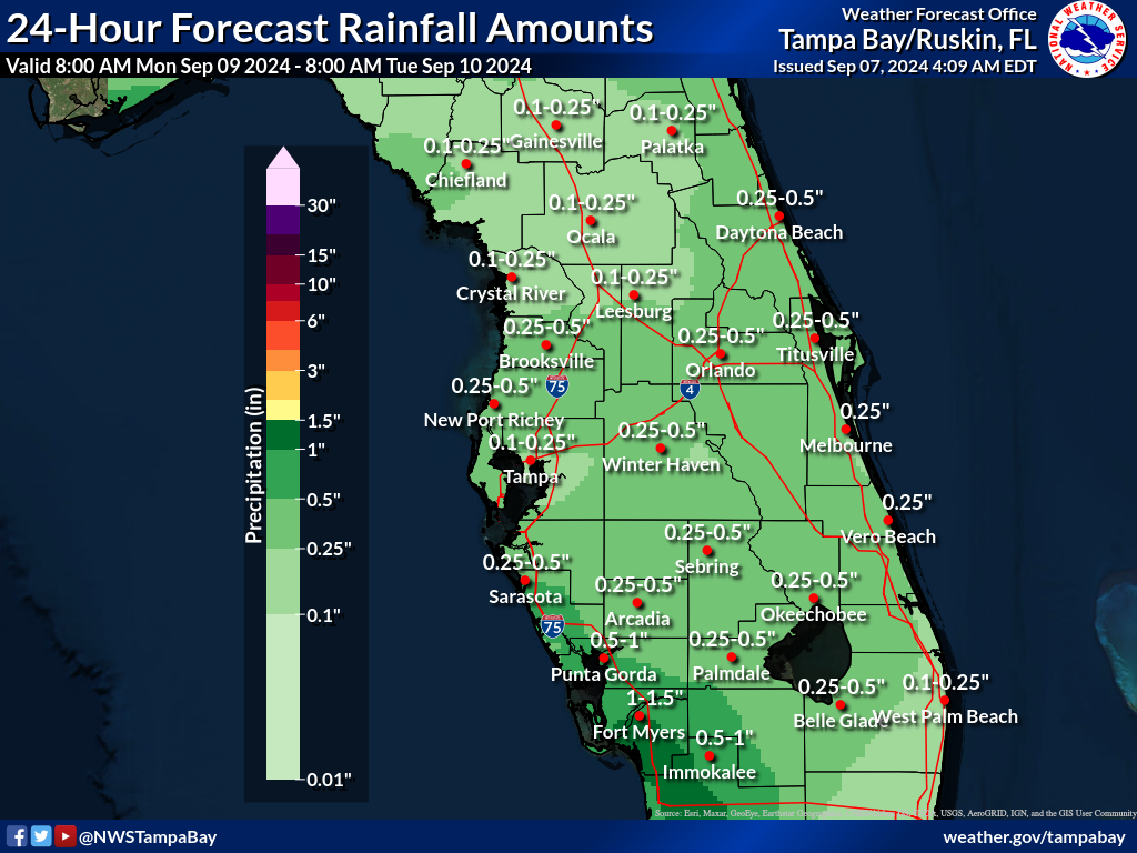 Expected Rainfall for Day 3