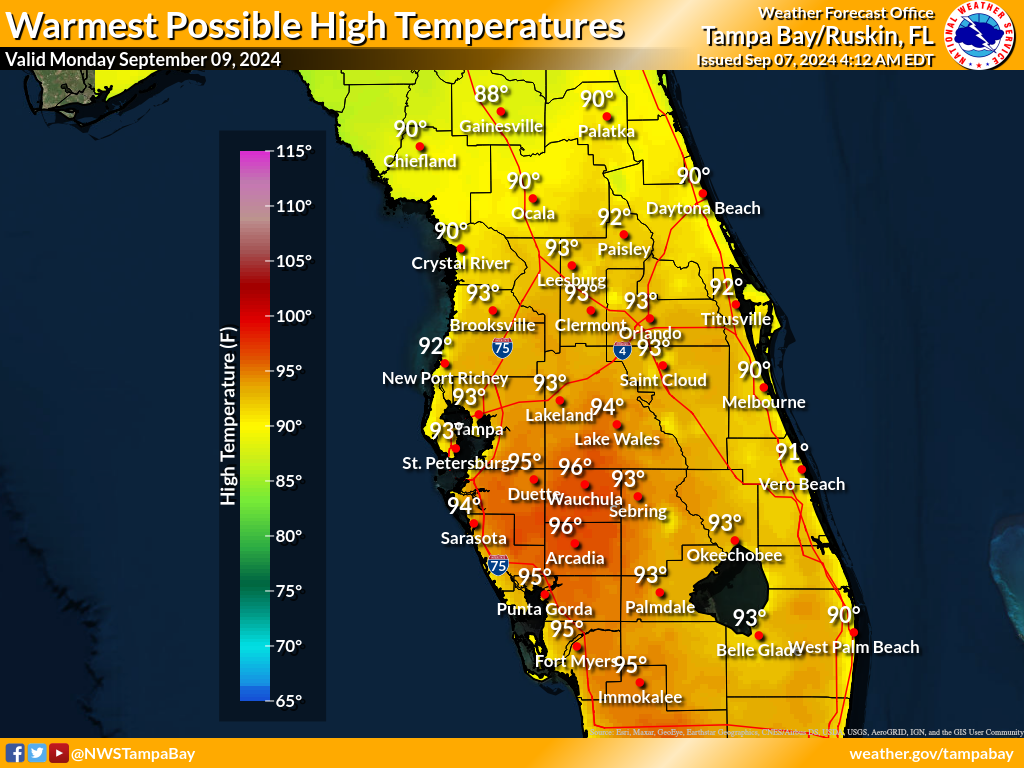 Warmest Possible High Temperature for Day 3